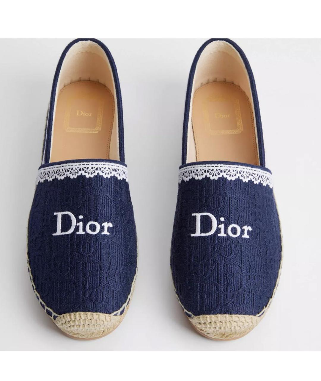 CHRISTIAN DIOR Синие эспадрильи, фото 3