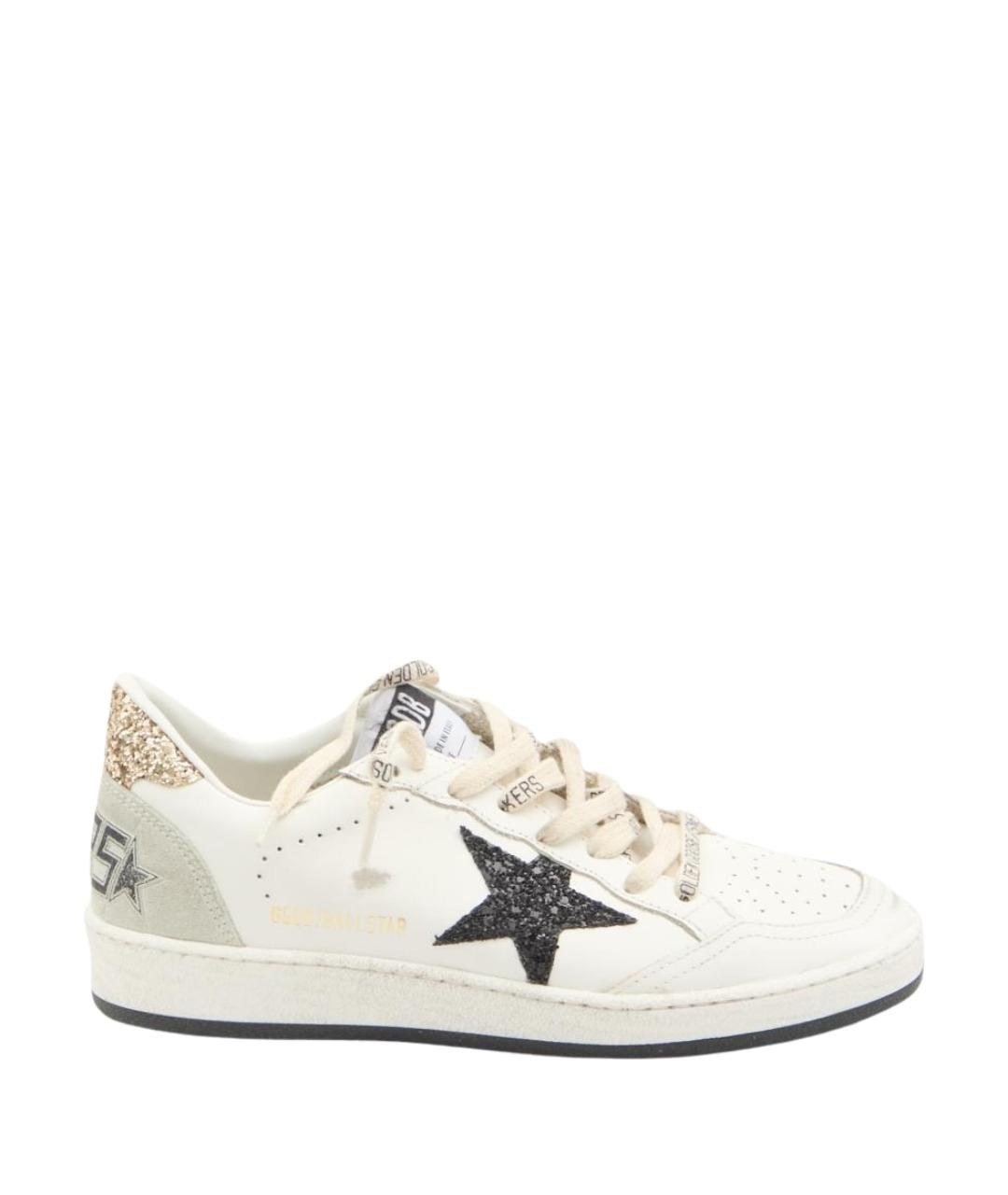 GOLDEN GOOSE Белые кожаные кроссовки, фото 1