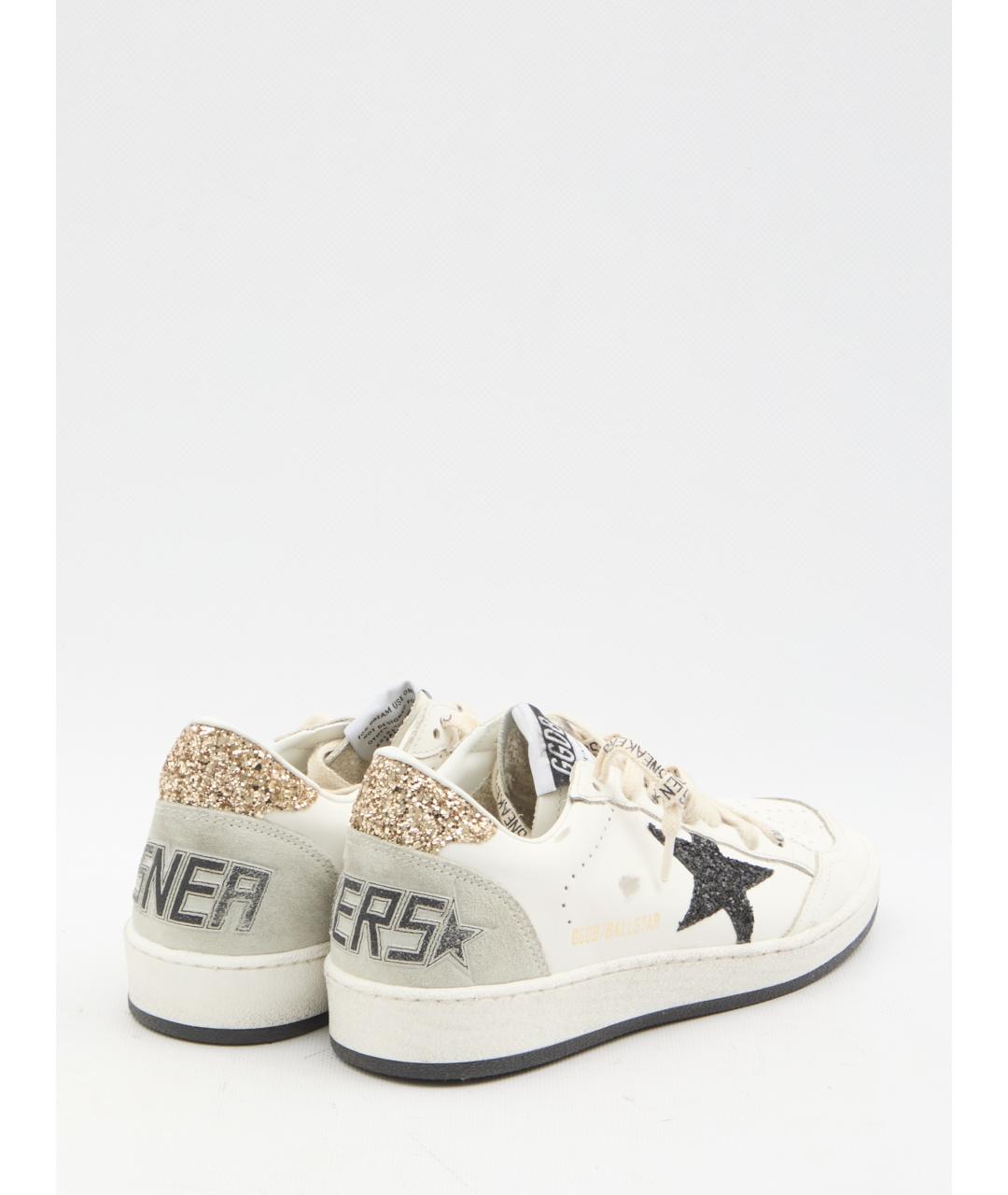 GOLDEN GOOSE Белые кожаные кроссовки, фото 3