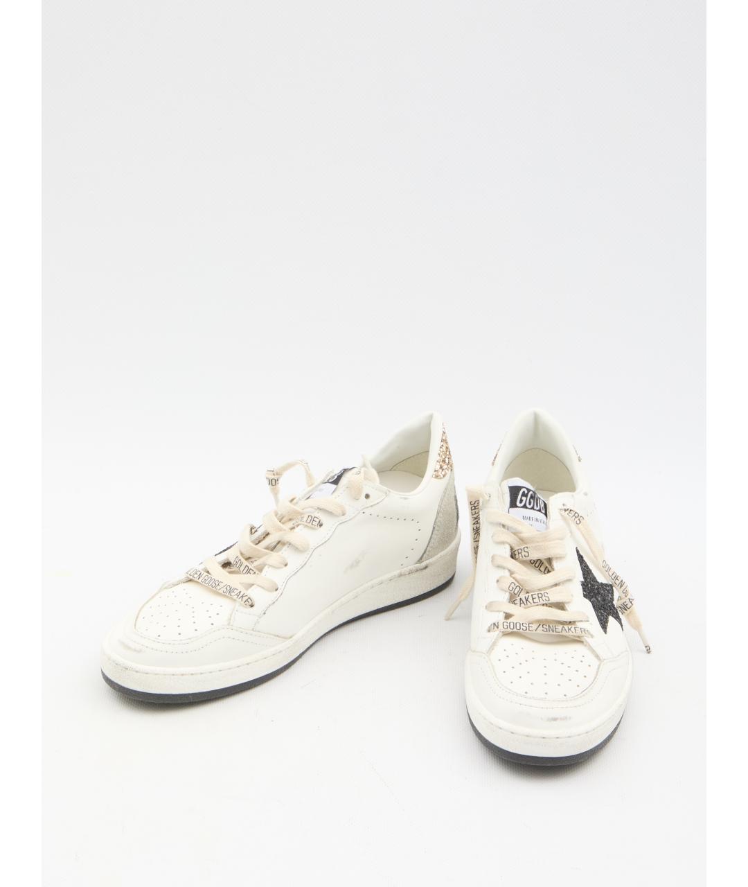 GOLDEN GOOSE Белые кожаные кроссовки, фото 5
