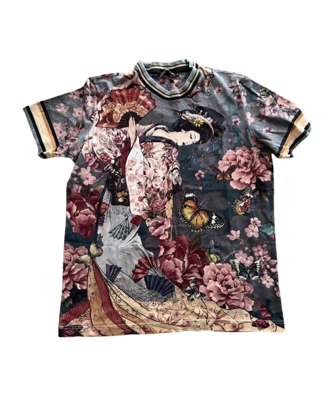 DOLCE&GABBANA Мульти футболка, фото 1