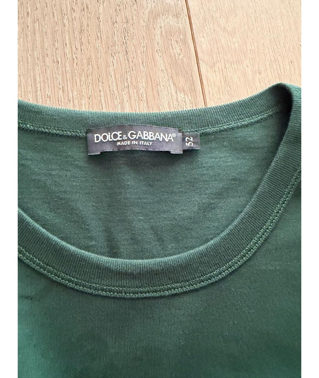 DOLCE&GABBANA Зеленая футболка, фото 2