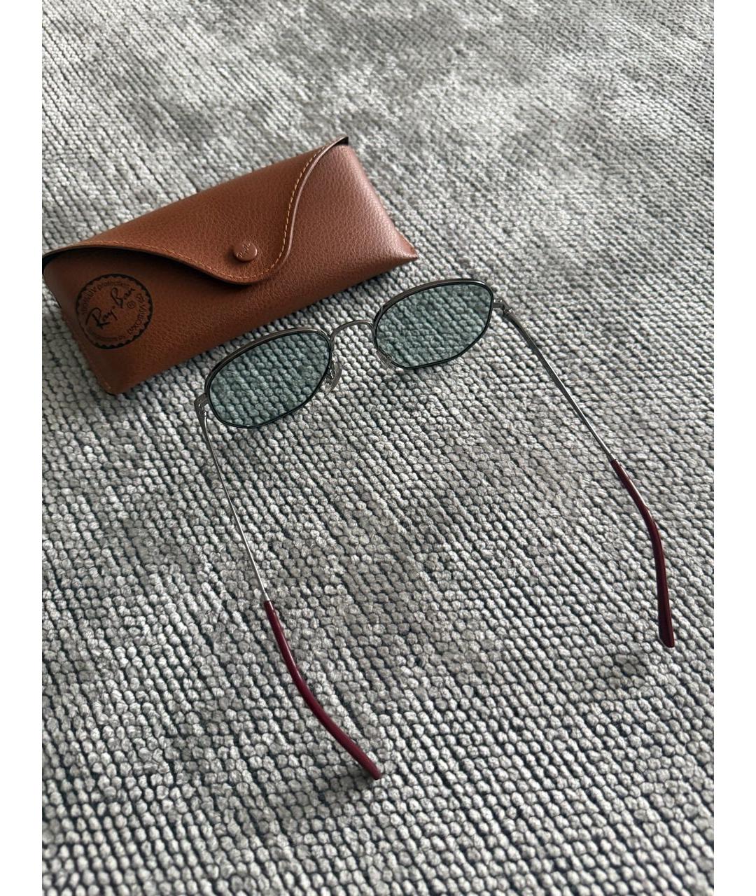 RAY BAN Мульти металлические солнцезащитные очки, фото 4