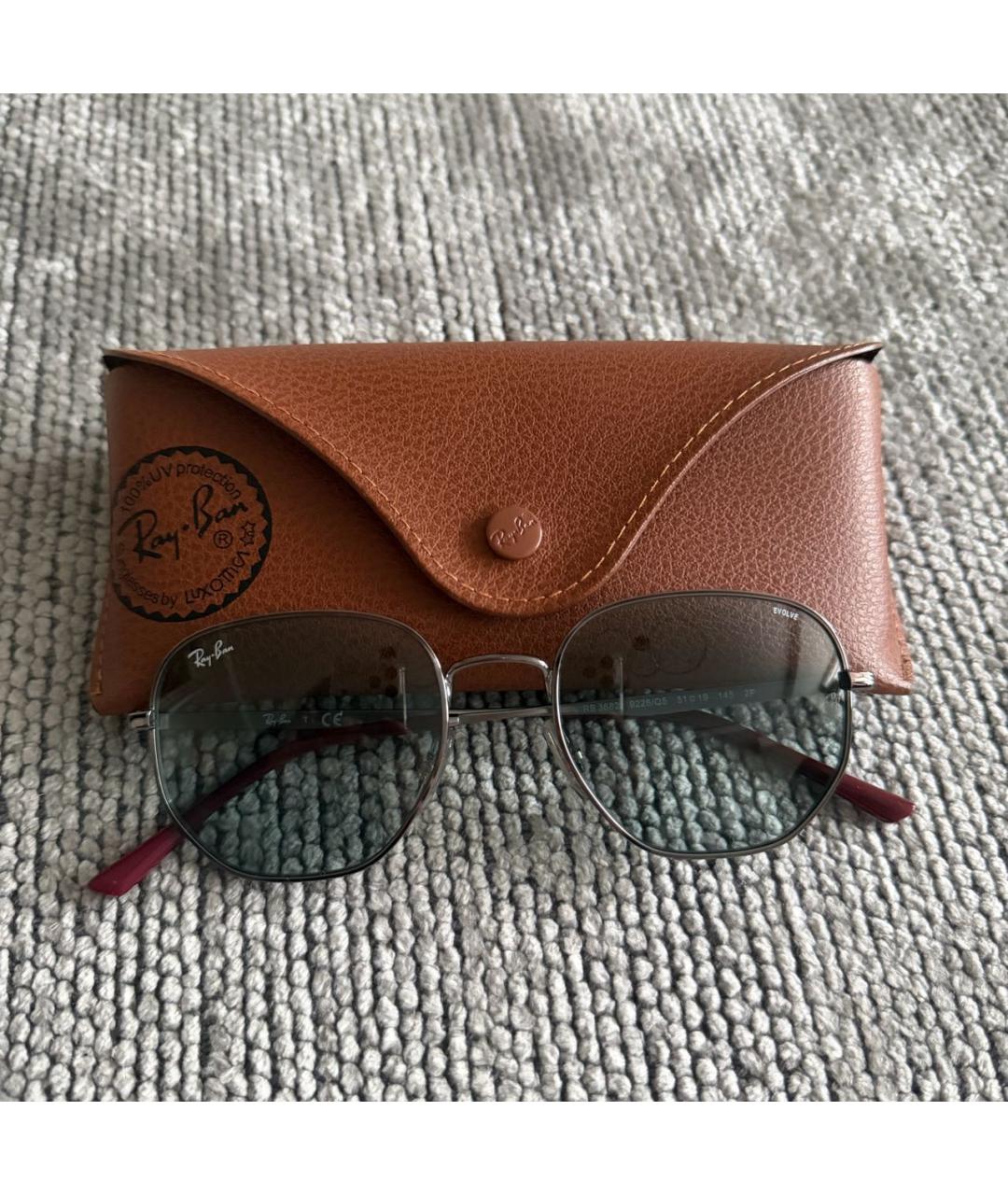 RAY BAN Мульти металлические солнцезащитные очки, фото 2