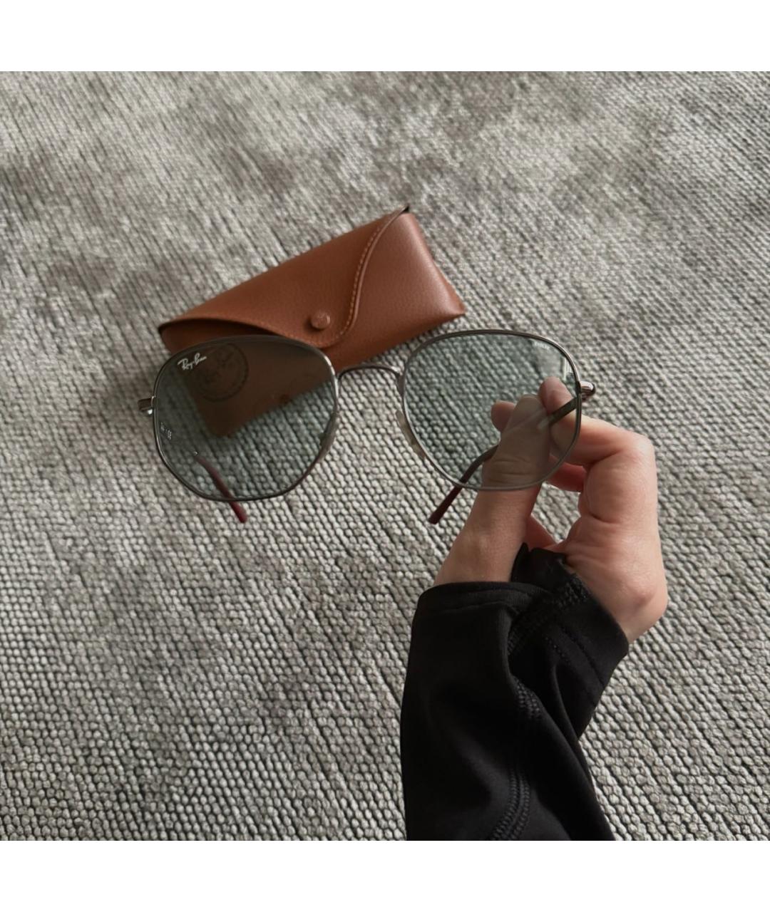 RAY BAN Мульти металлические солнцезащитные очки, фото 3