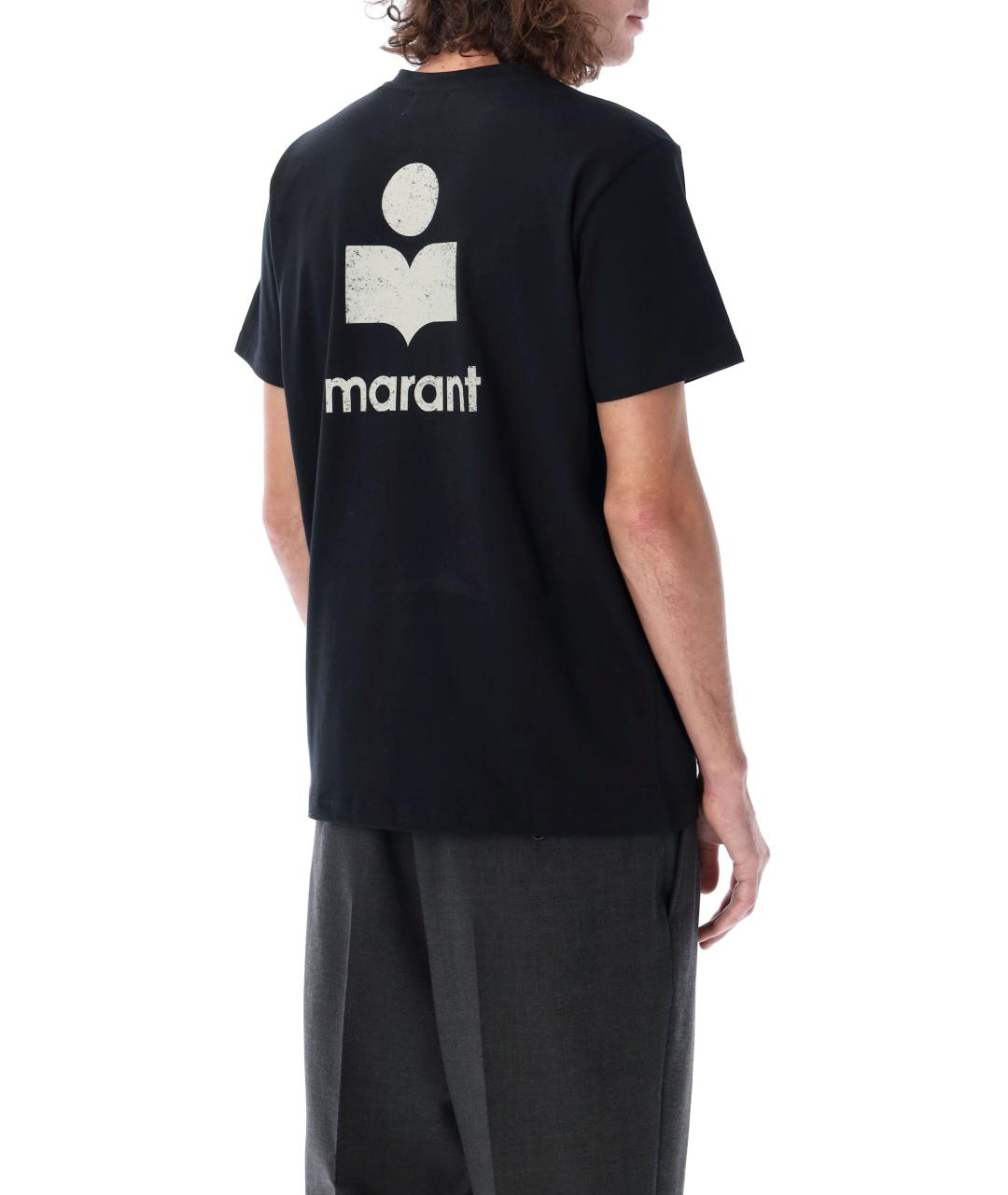 ISABEL MARANT Черная хлопковая футболка, фото 5