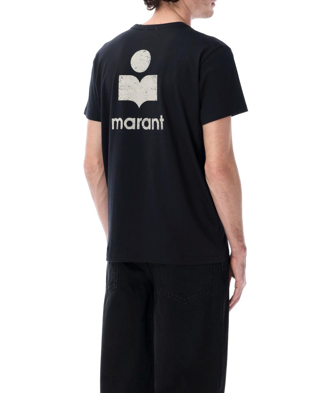 ISABEL MARANT Черная хлопковая футболка, фото 2