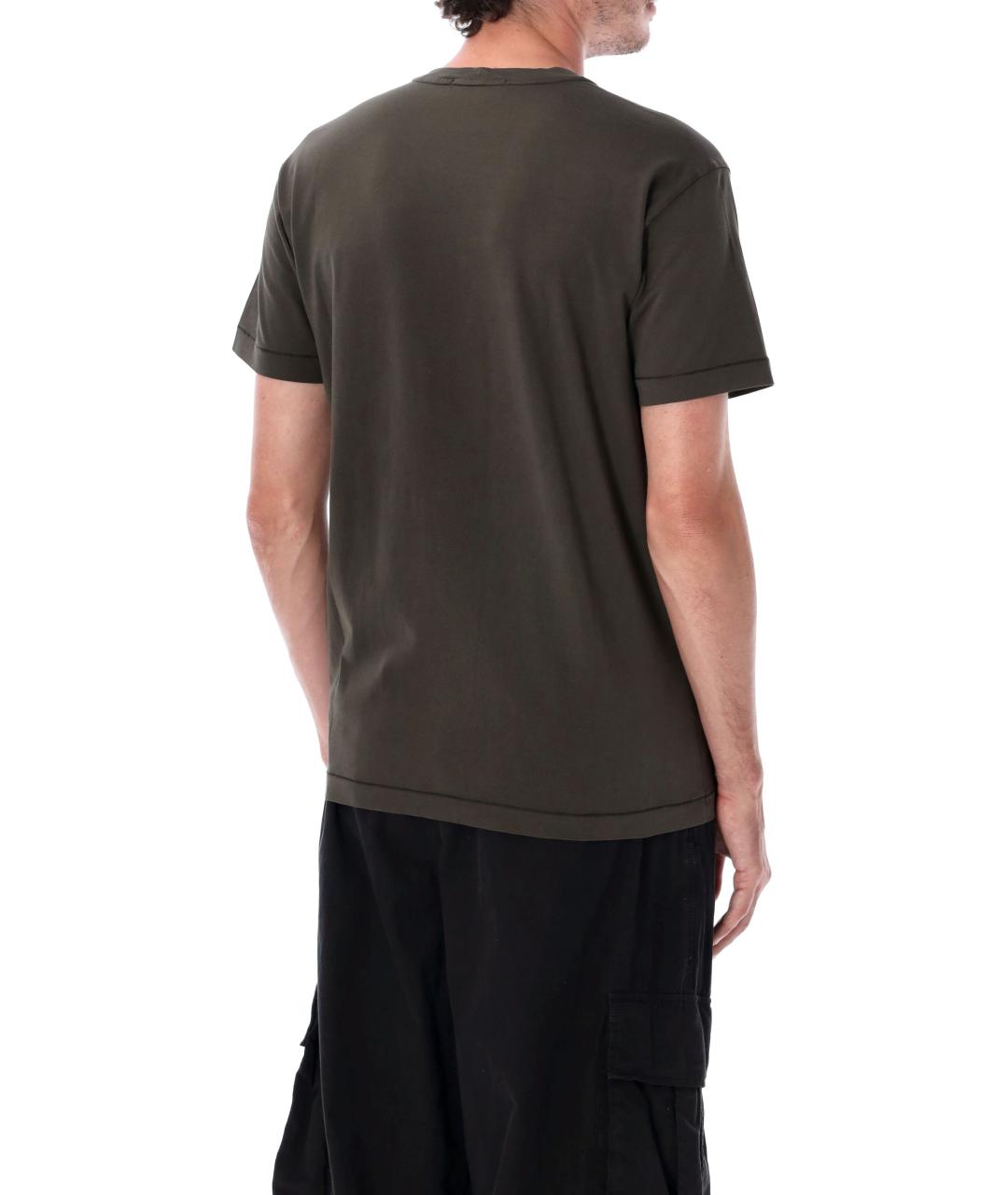 STONE ISLAND Мульти хлопковая футболка, фото 2