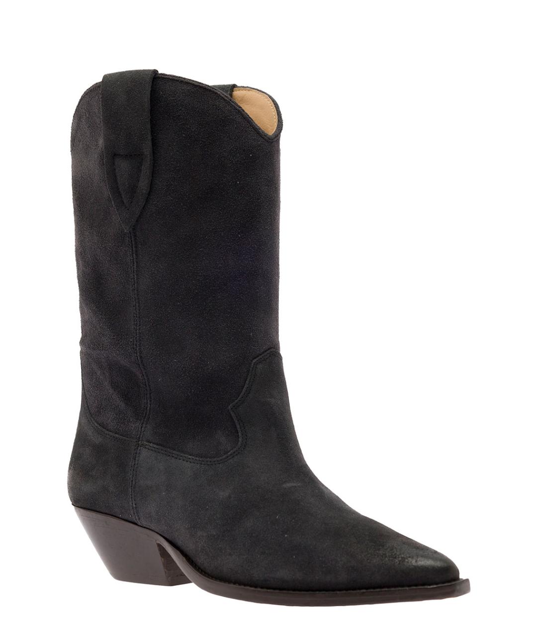 ISABEL MARANT Черные кожаные ботильоны, фото 2