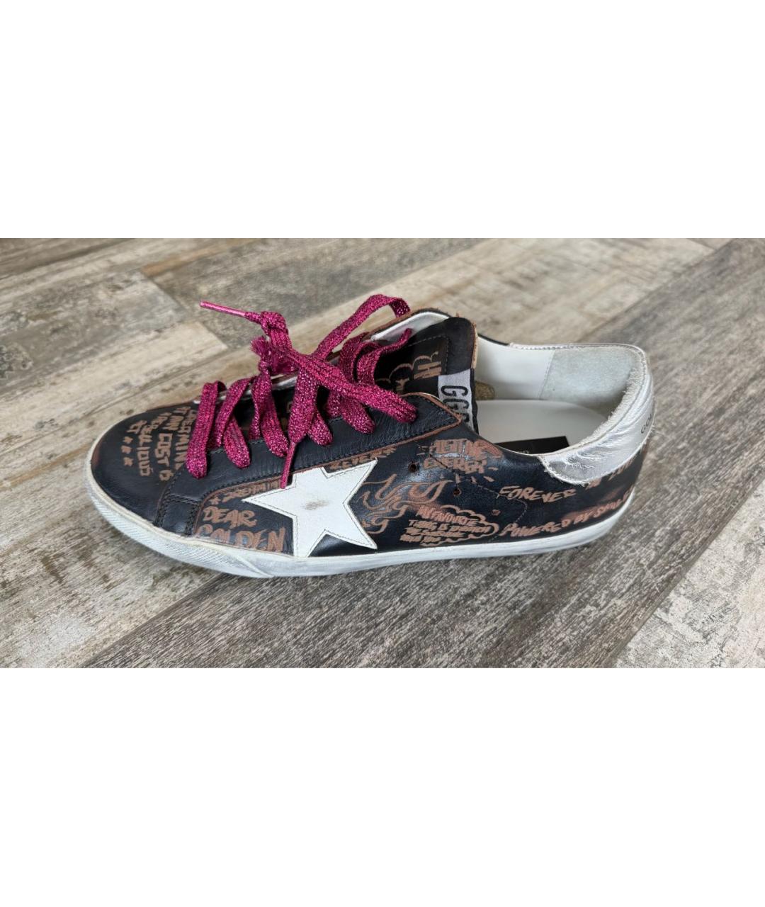 GOLDEN GOOSE Коричневые кожаные кеды, фото 7