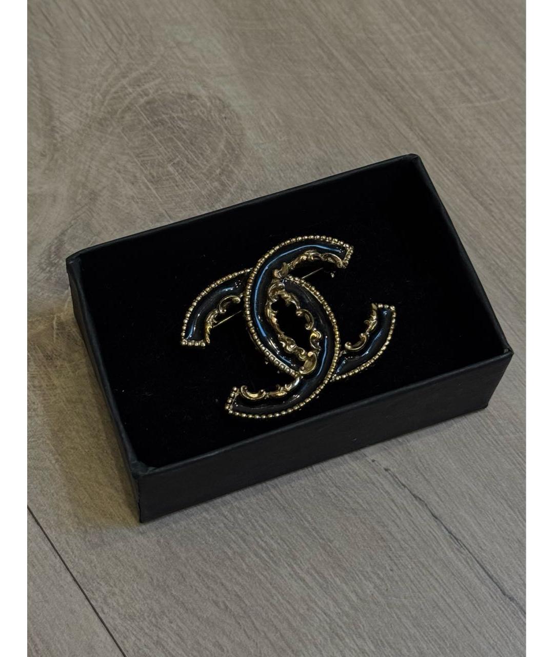 CHANEL Черная булавка / брошь, фото 4