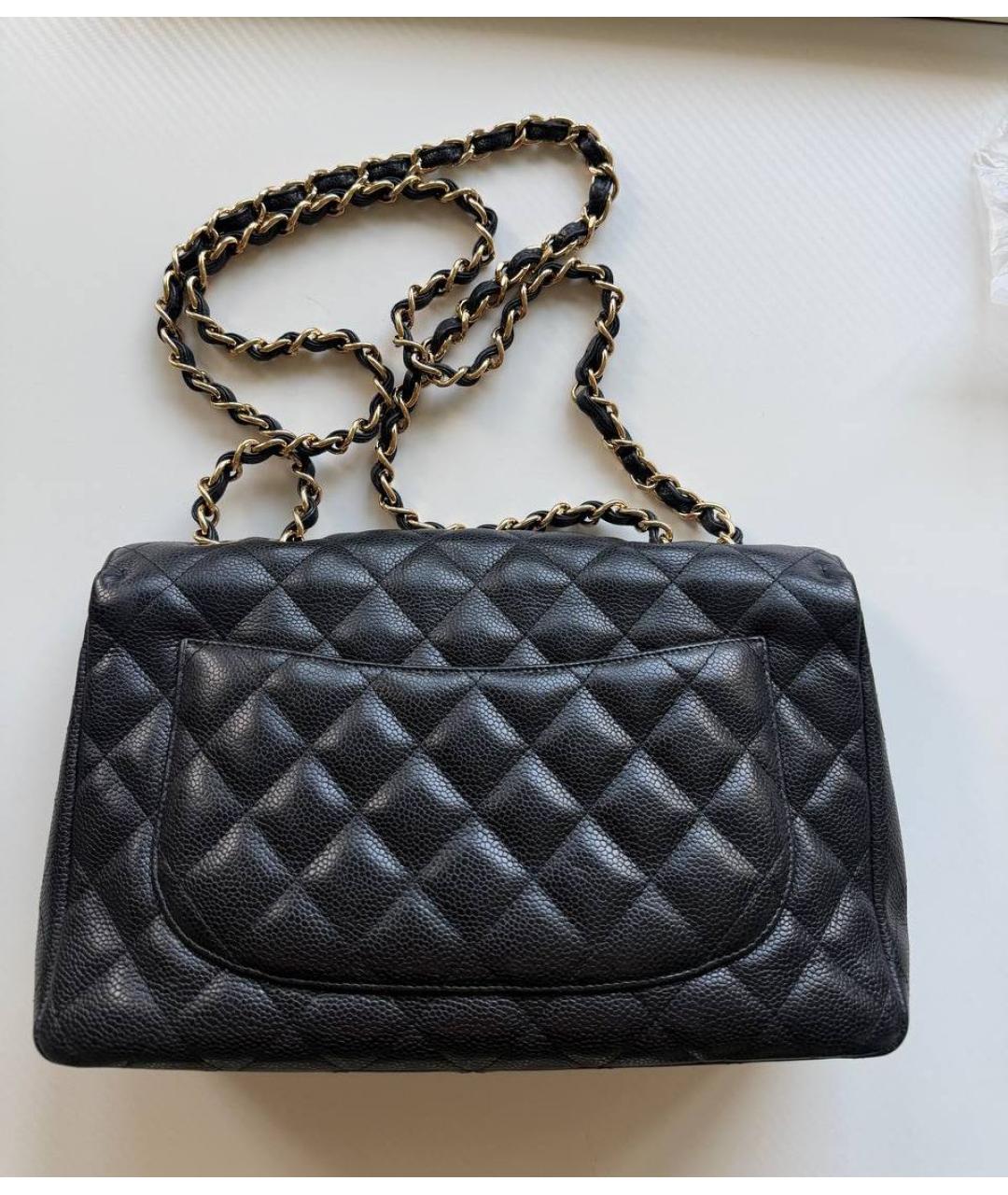 CHANEL Черная кожаная сумка через плечо, фото 3