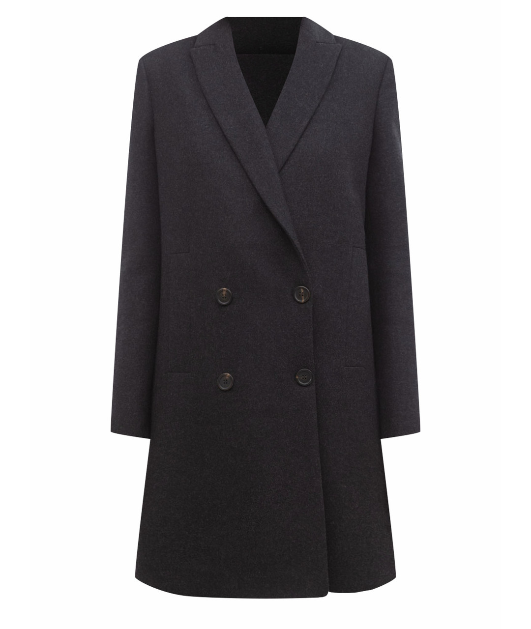 BRUNELLO CUCINELLI Черное шерстяное пальто, фото 1