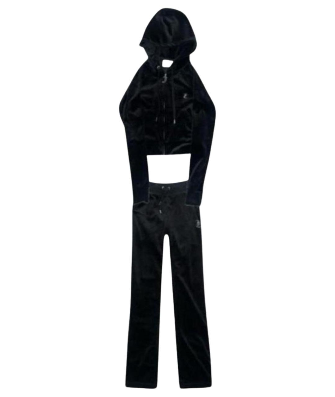 JUICY COUTURE Черный велюровый спортивные костюмы, фото 1