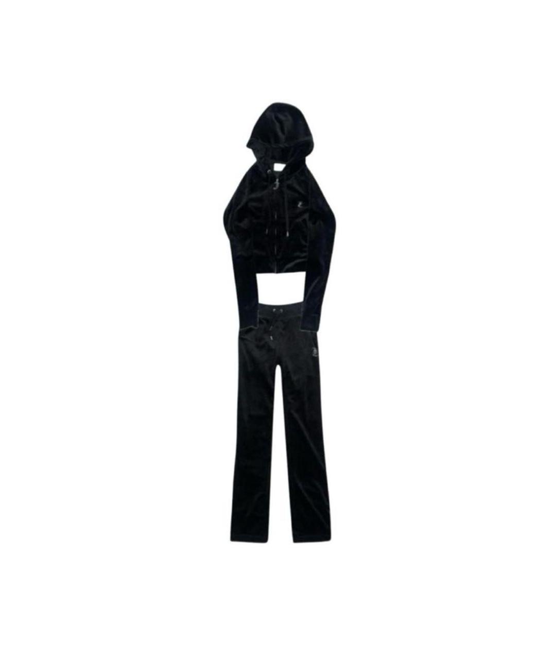 JUICY COUTURE Черный велюровый спортивные костюмы, фото 9