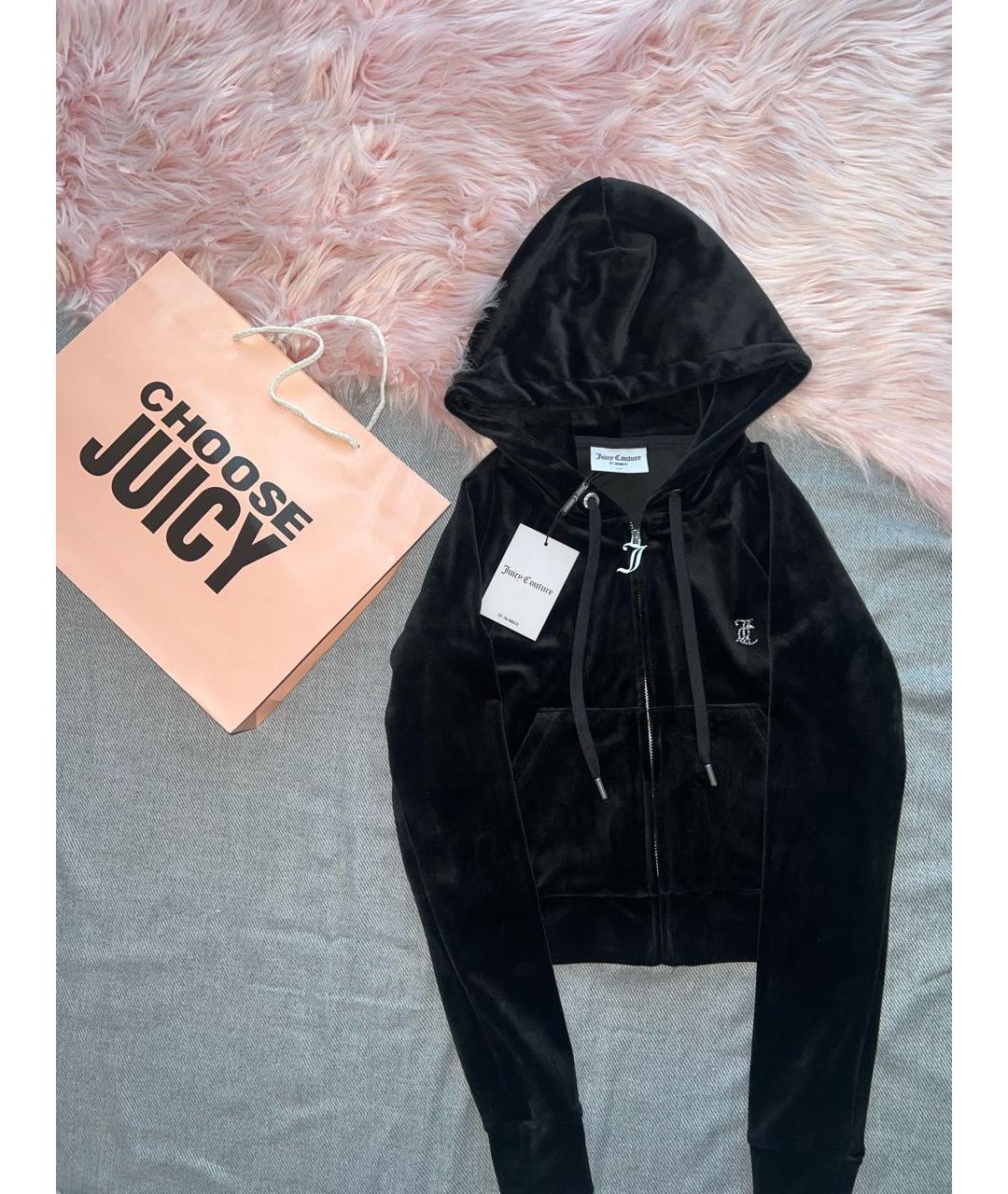 JUICY COUTURE Черный велюровый спортивные костюмы, фото 3