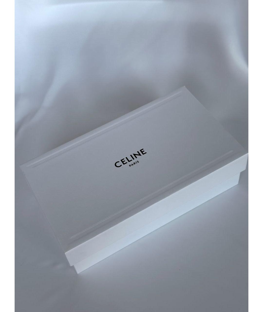 CELINE Коричневые пластиковые солнцезащитные очки, фото 8