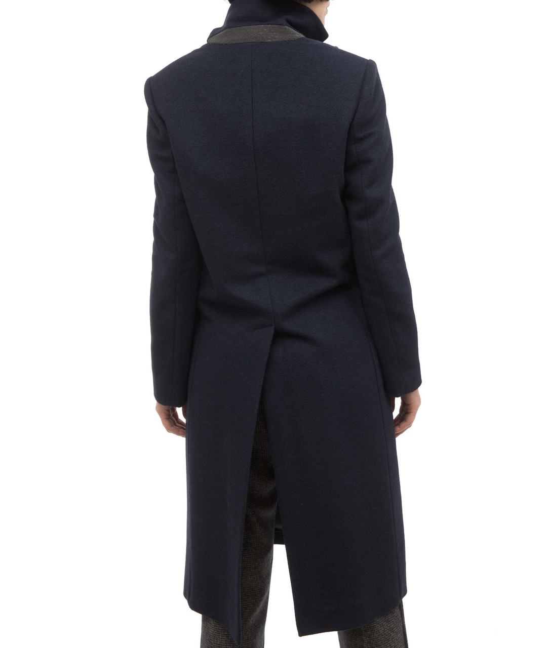 BRUNELLO CUCINELLI Синее шерстяное пальто, фото 3