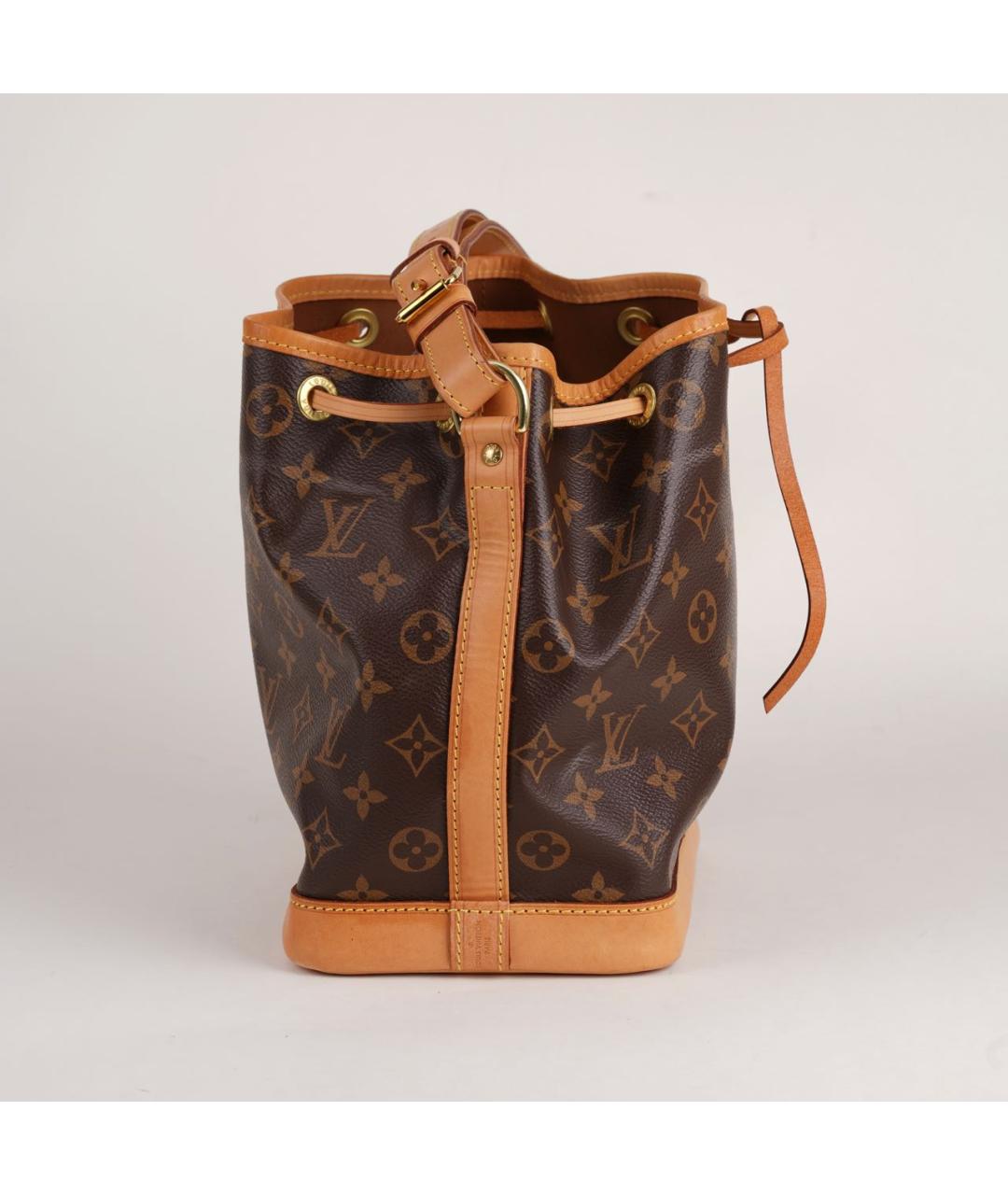 LOUIS VUITTON Коричневая кожаная сумка тоут, фото 6