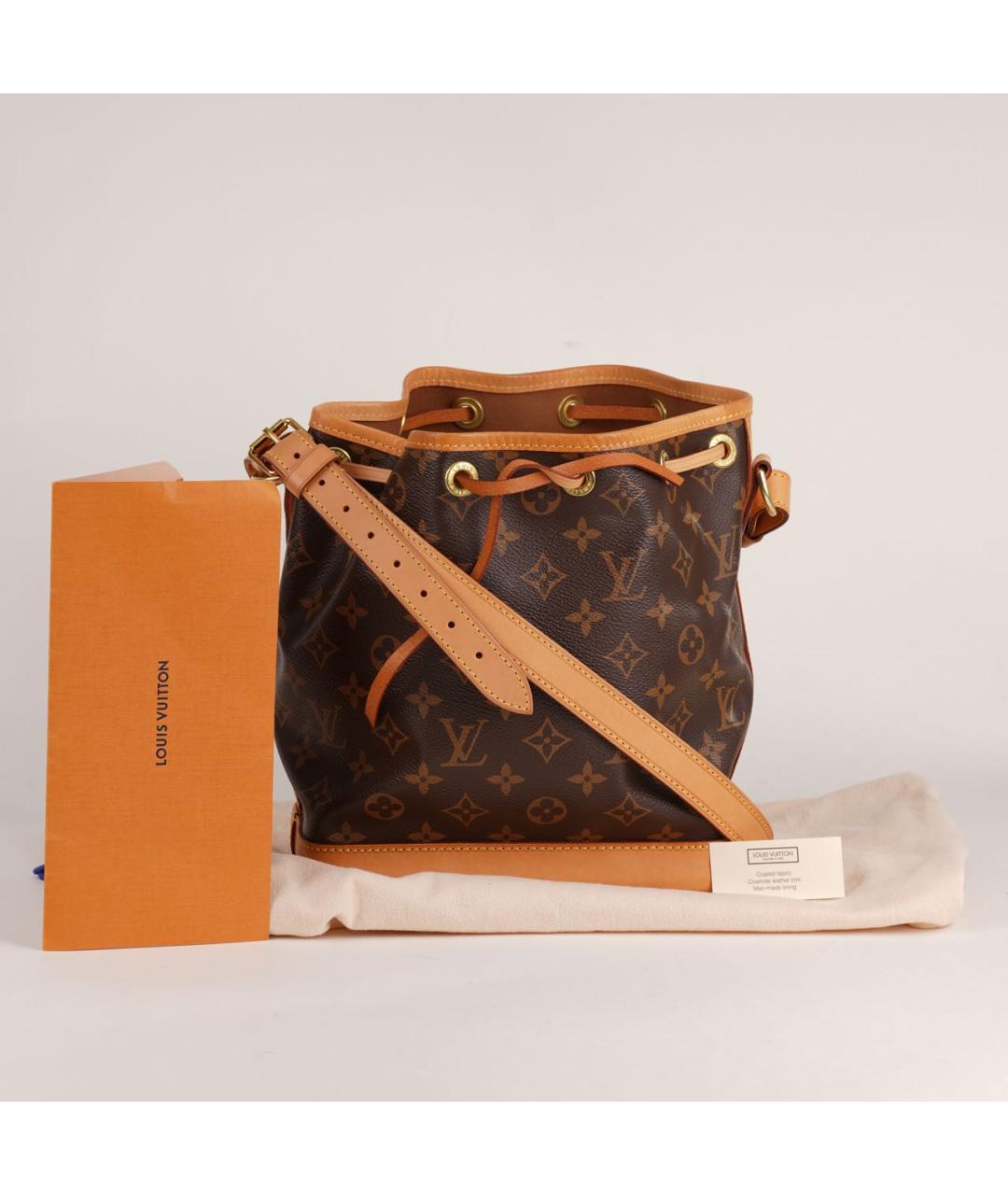 LOUIS VUITTON Коричневая кожаная сумка тоут, фото 2