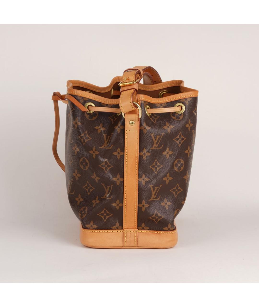 LOUIS VUITTON Коричневая кожаная сумка тоут, фото 5