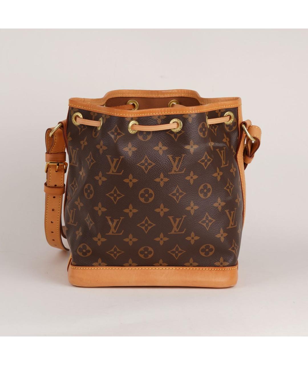 LOUIS VUITTON Коричневая кожаная сумка тоут, фото 4
