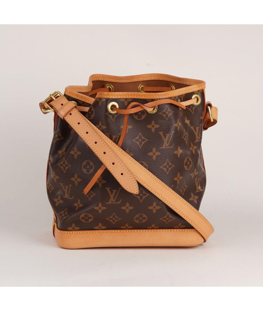 LOUIS VUITTON Коричневая кожаная сумка тоут, фото 9