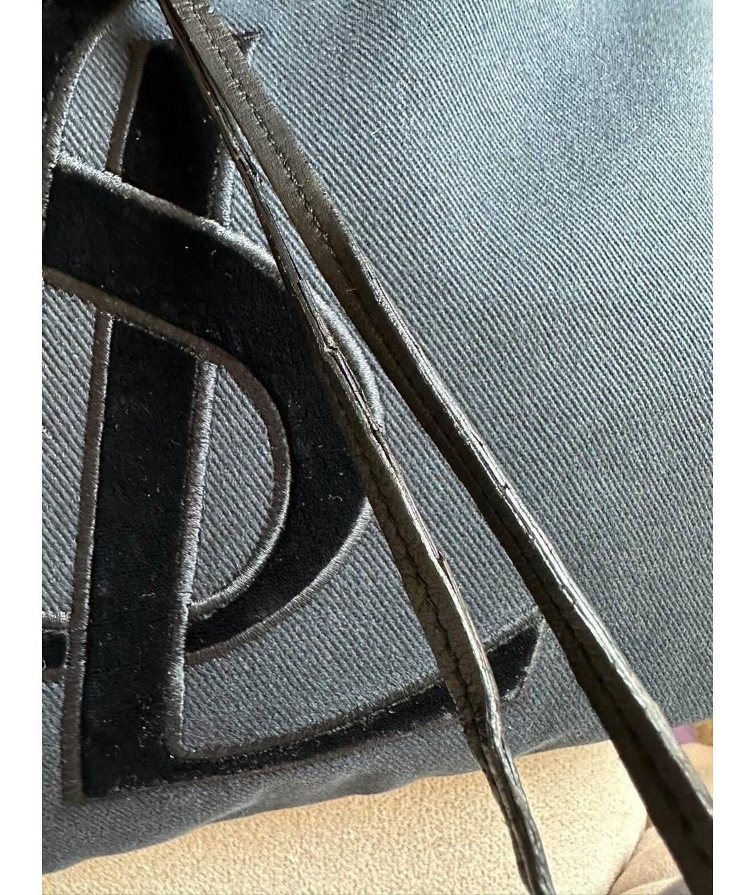 SAINT LAURENT Черная сумка тоут, фото 7