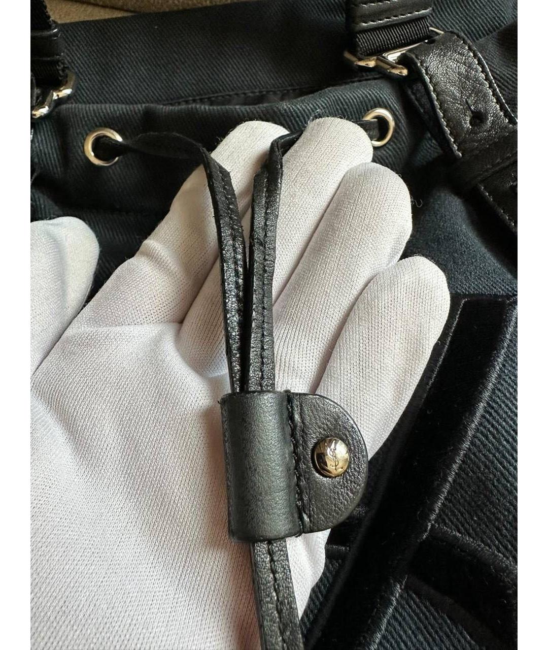 SAINT LAURENT Черная сумка тоут, фото 6