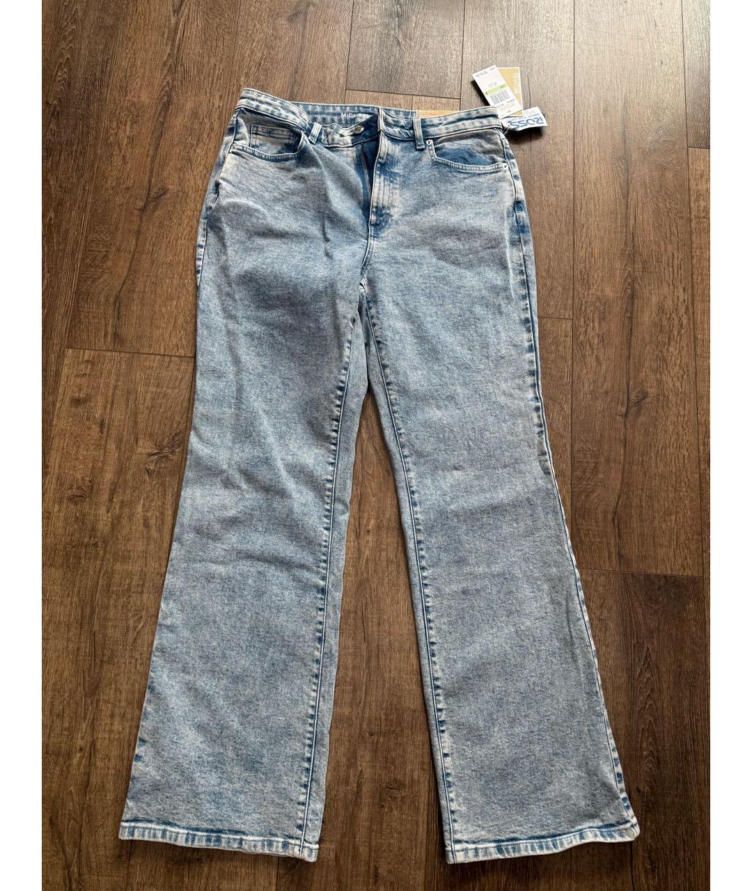 MICHAEL MICHAEL KORS Голубые хлопковые прямые джинсы, фото 5