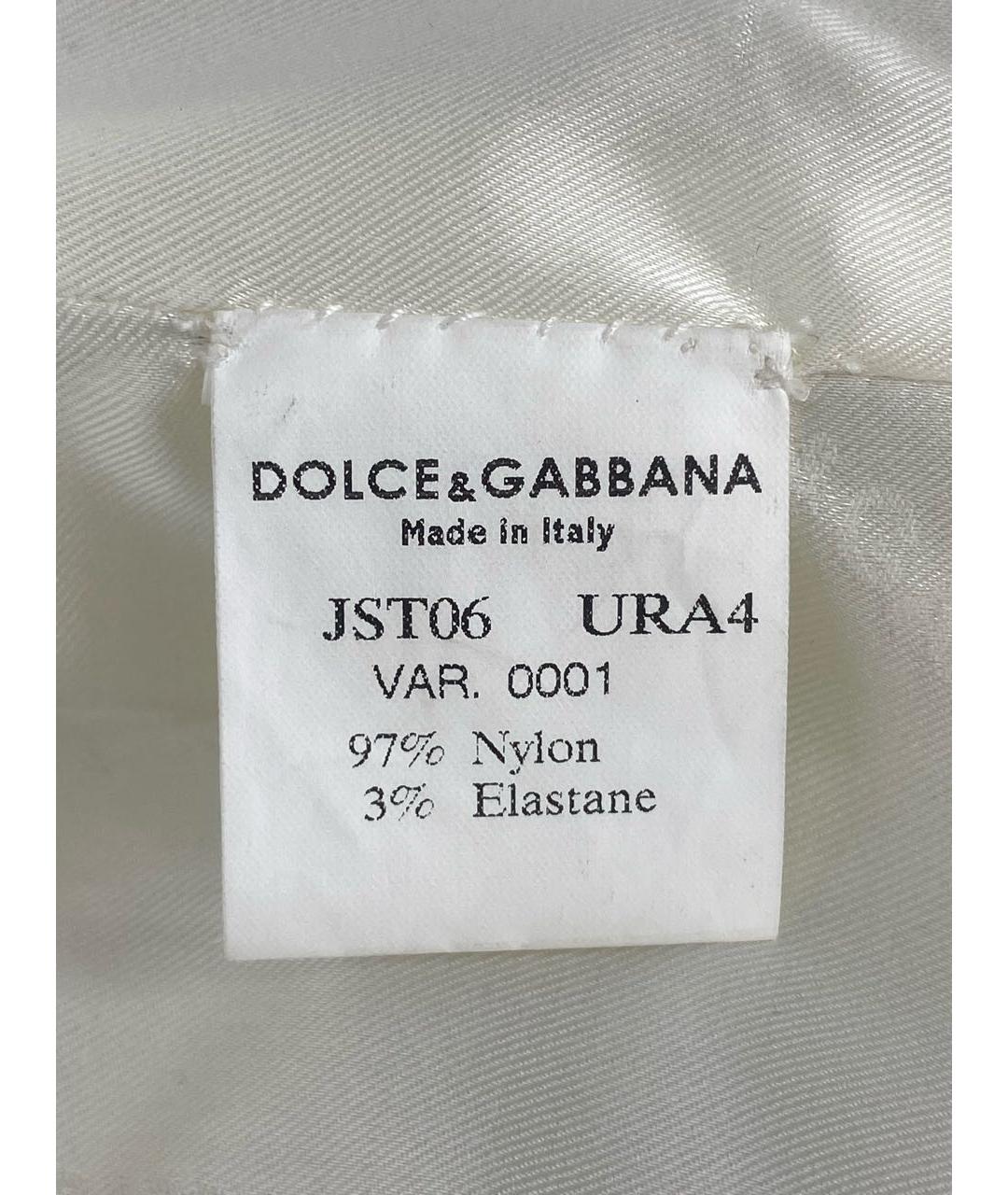 DOLCE&GABBANA Белый костюм с юбками, фото 8