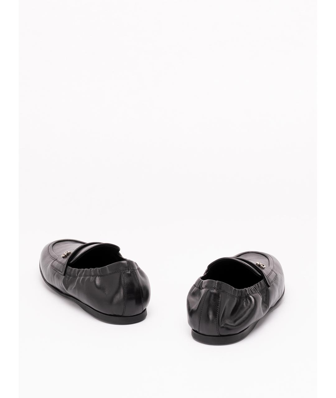 DOLCE&GABBANA Черные кожаные лоферы, фото 3