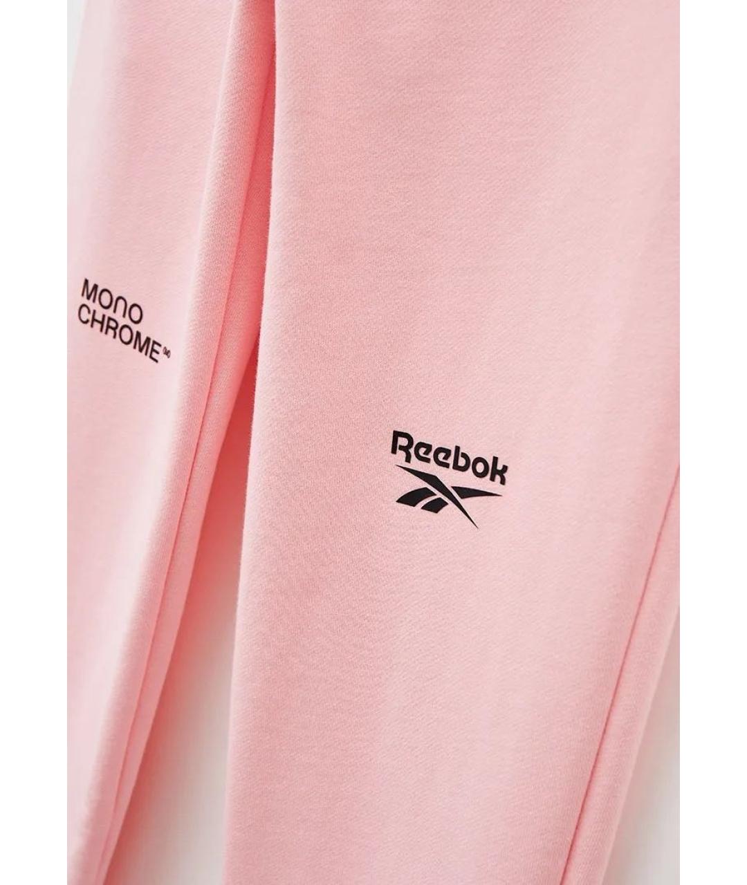 REEBOK Розовые хлопковые повседневные брюки, фото 8