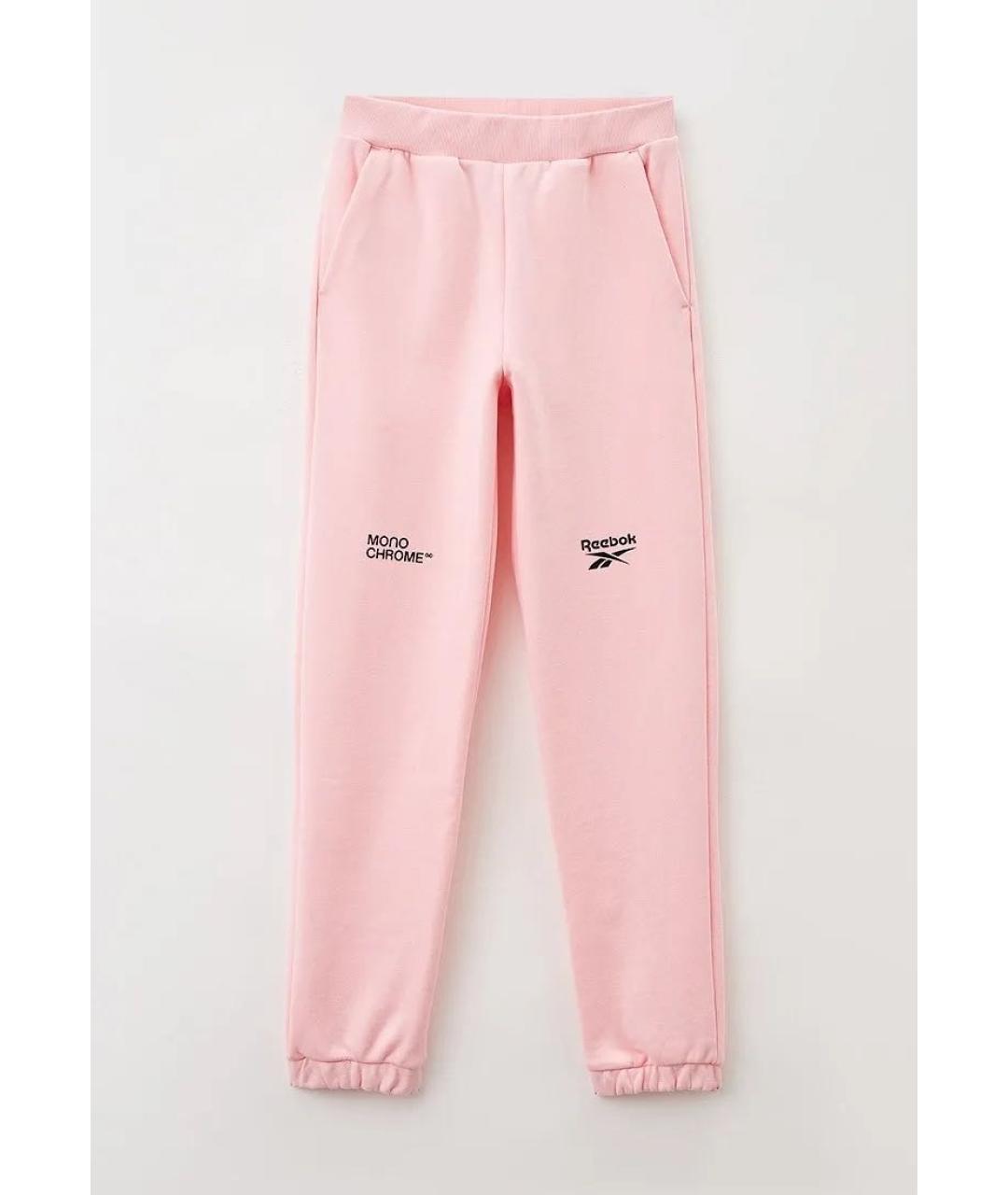 REEBOK Розовые хлопковые повседневные брюки, фото 9