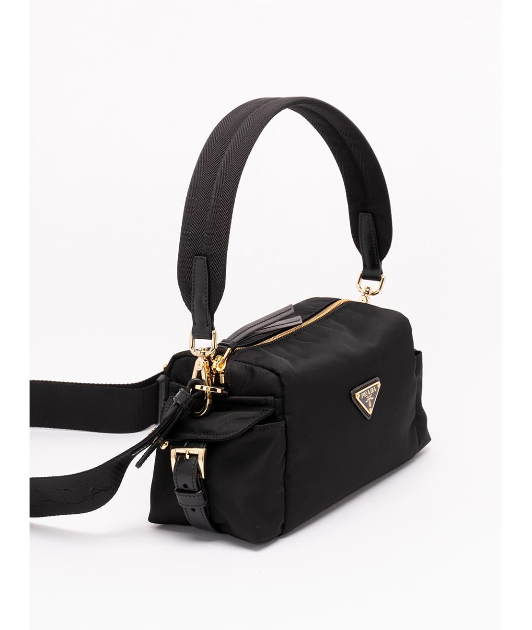 PRADA Черная тканевая сумка через плечо, фото 4