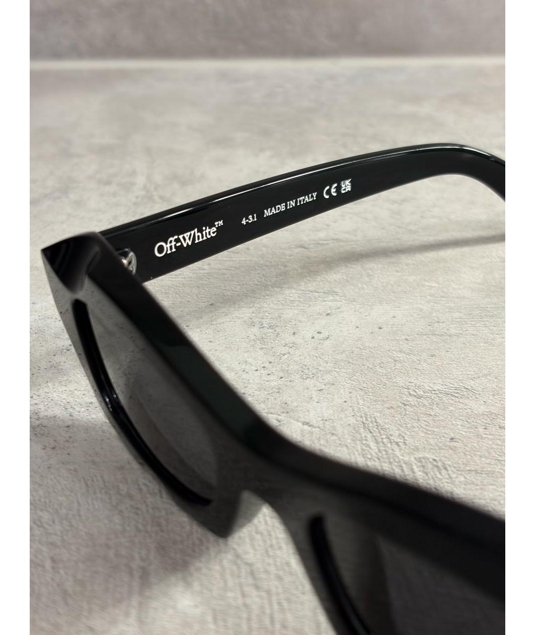 OFF-WHITE Черные солнцезащитные очки, фото 8
