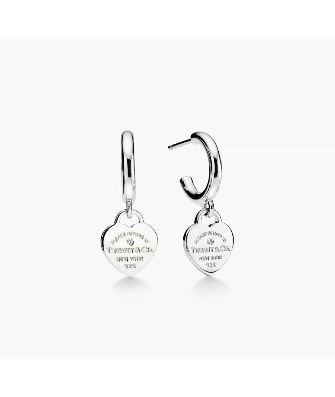 TIFFANY&CO Серебряные серебряные серьги, фото 6