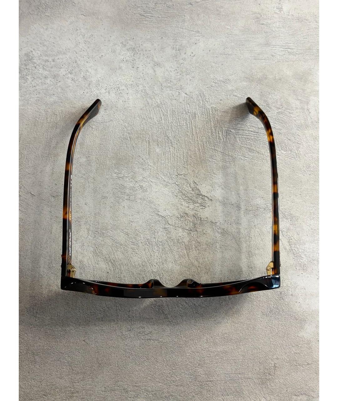 OFF-WHITE Коричневые пластиковые солнцезащитные очки, фото 4