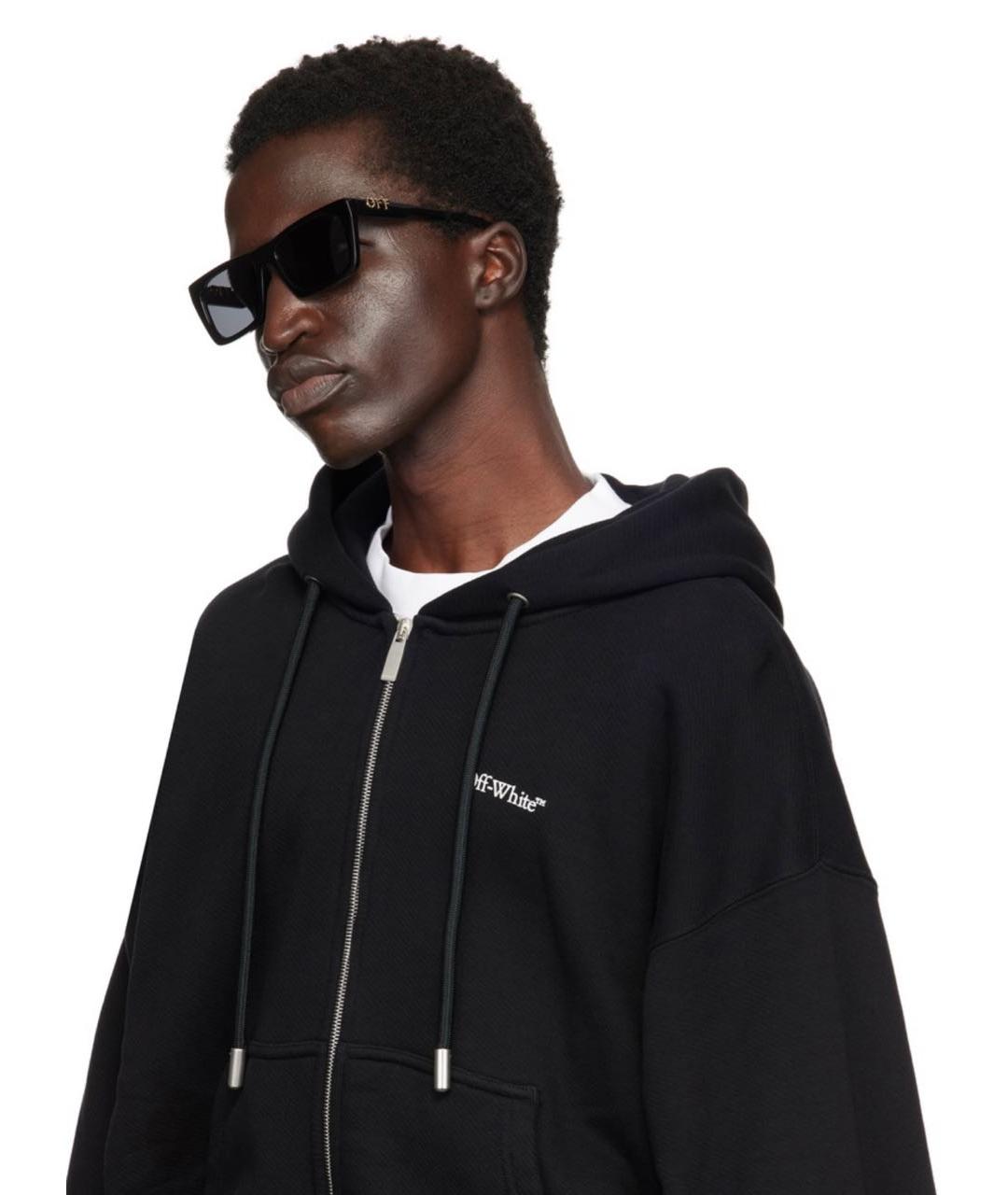 OFF-WHITE Черные солнцезащитные очки, фото 8