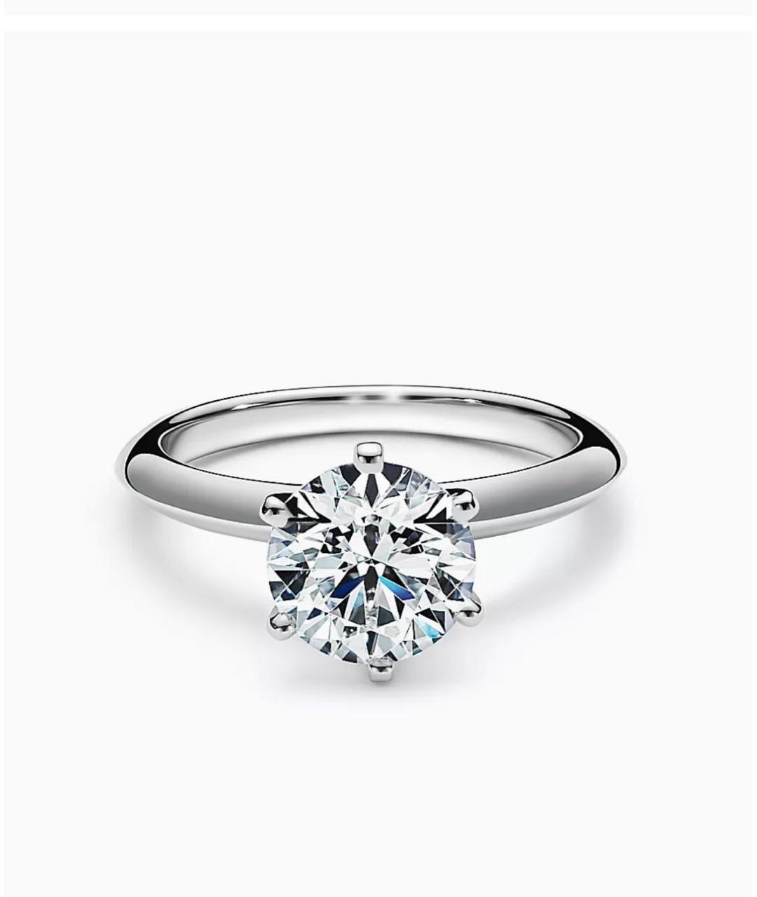 TIFFANY&CO Серебряное платиновое кольцо, фото 5
