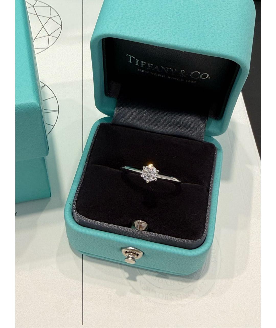 TIFFANY&CO Серебряное платиновое кольцо, фото 2