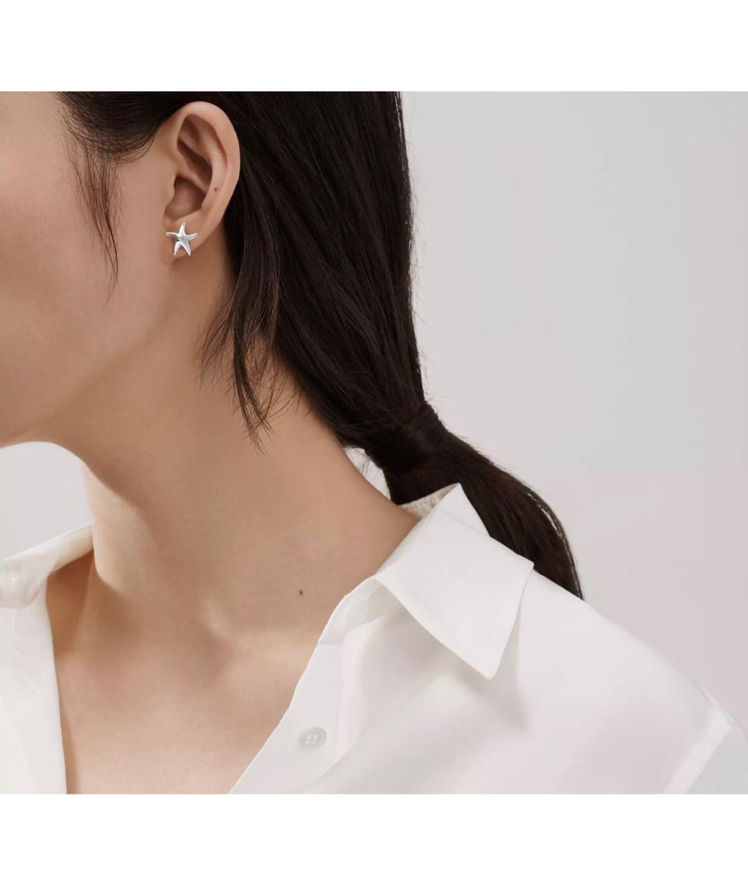 TIFFANY&CO Серебряные серебряные серьги, фото 2