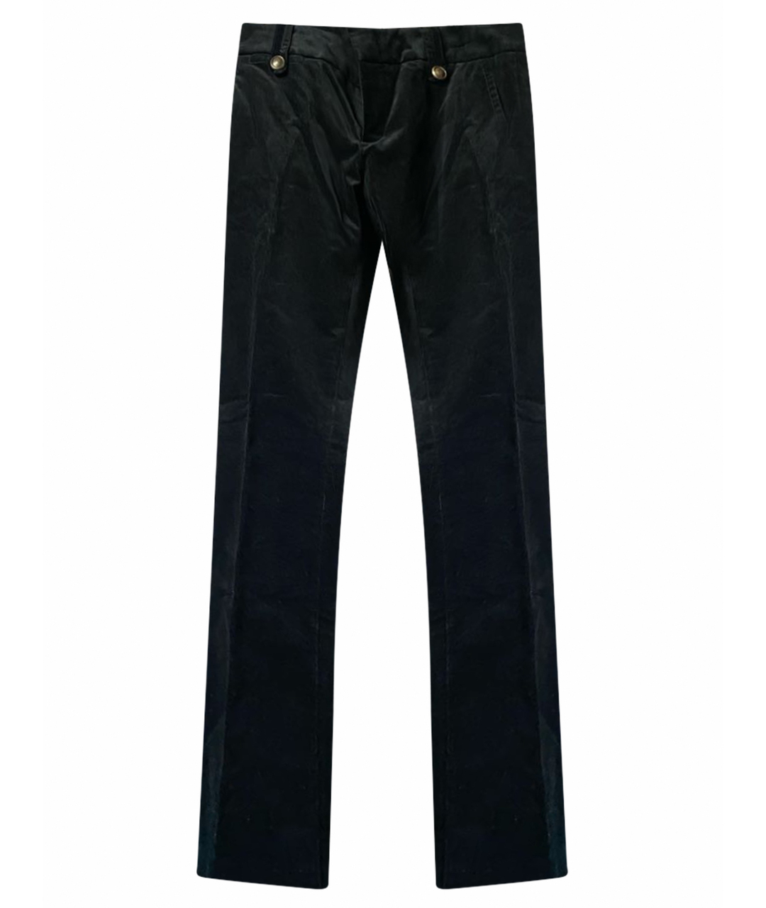 GUCCI Черные бархатные прямые брюки, фото 1