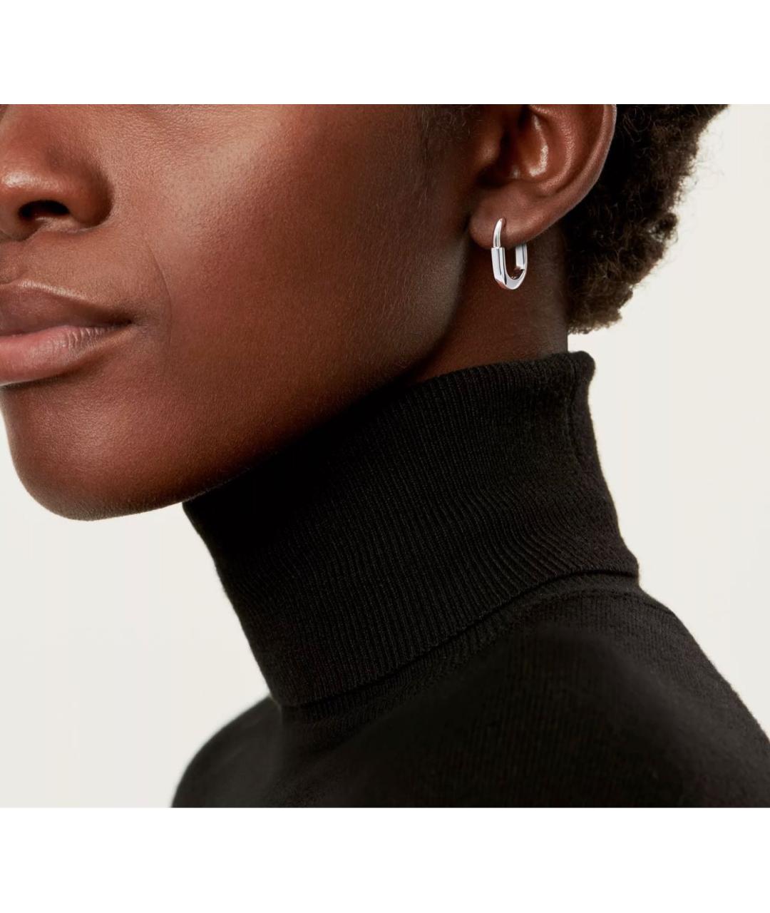 TIFFANY&CO Серебряные серьги из белого золота, фото 2