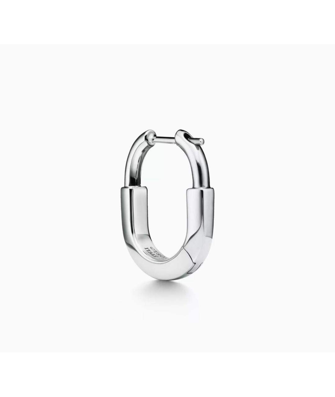TIFFANY&CO Серебряные серьги из белого золота, фото 4