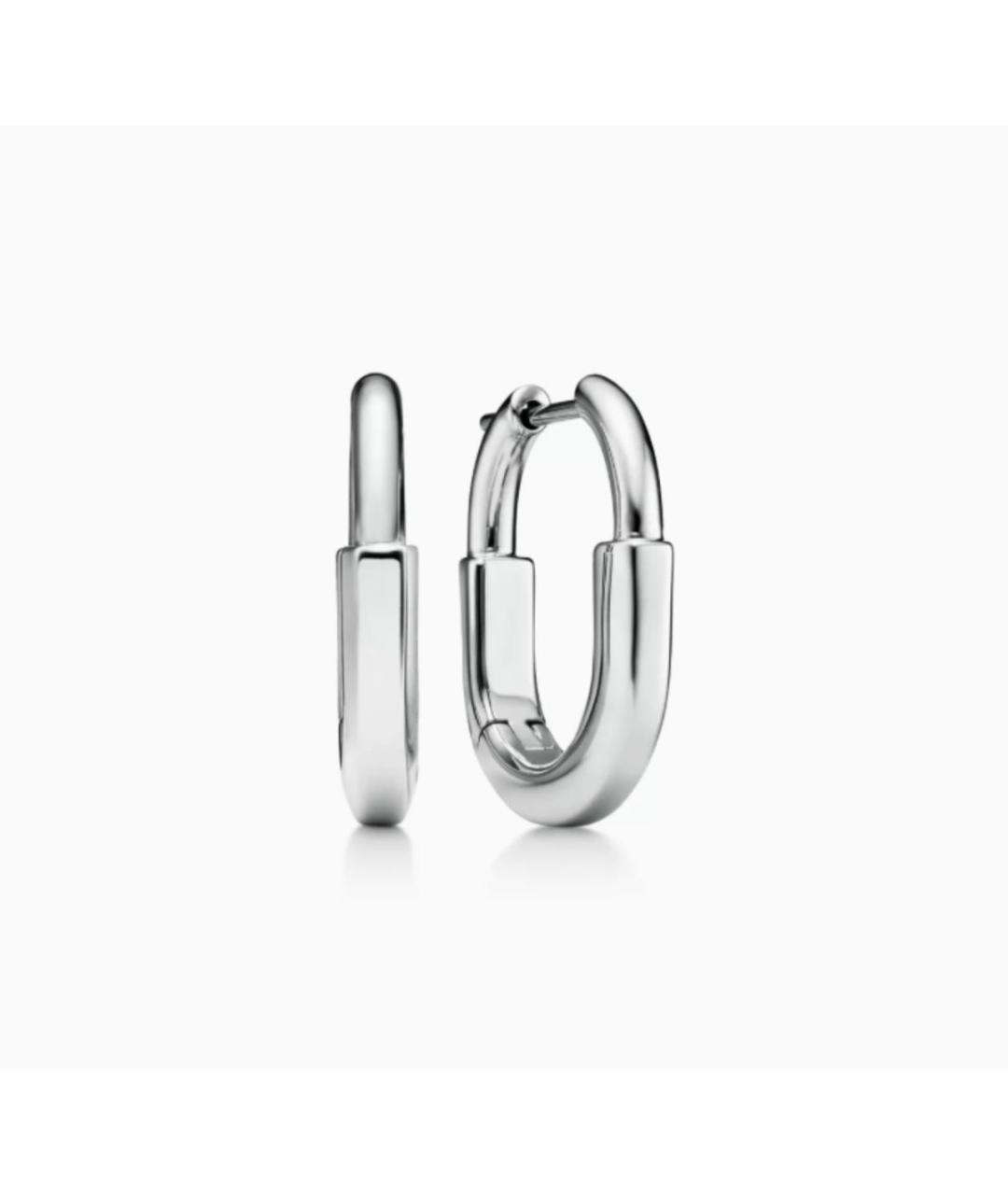 TIFFANY&CO Серебряные серьги из белого золота, фото 5