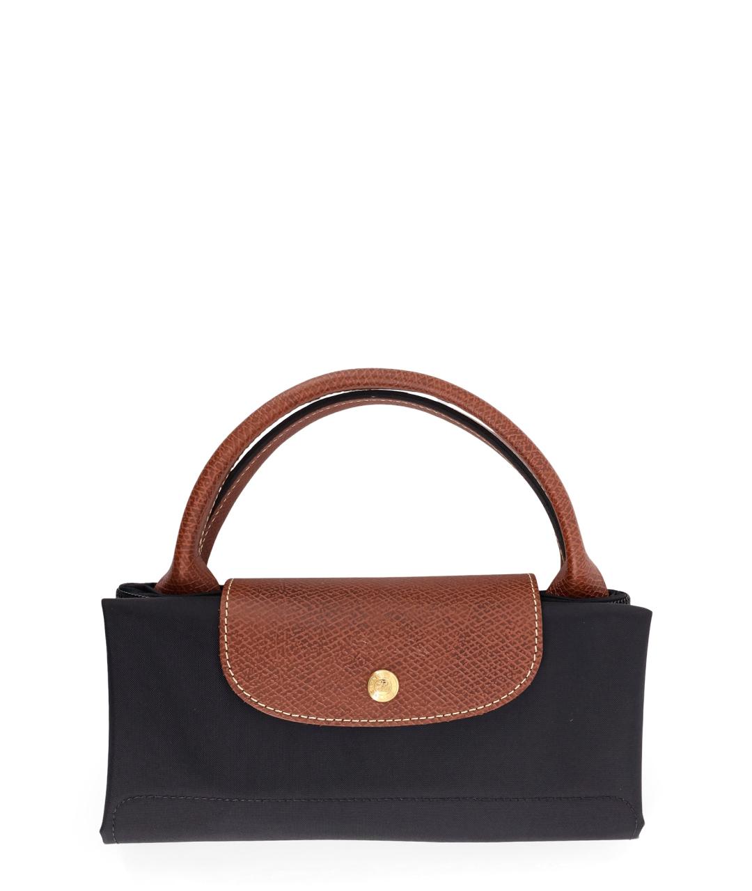LONGCHAMP Черная синтетическая сумка тоут, фото 1