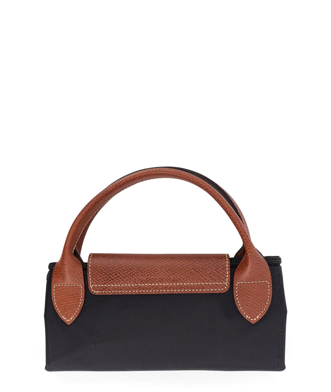 LONGCHAMP Черная синтетическая сумка тоут, фото 2