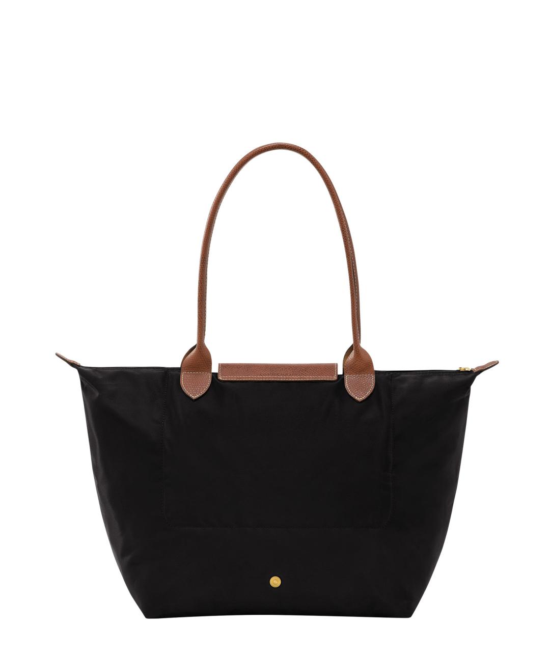 LONGCHAMP Черная синтетическая сумка тоут, фото 2