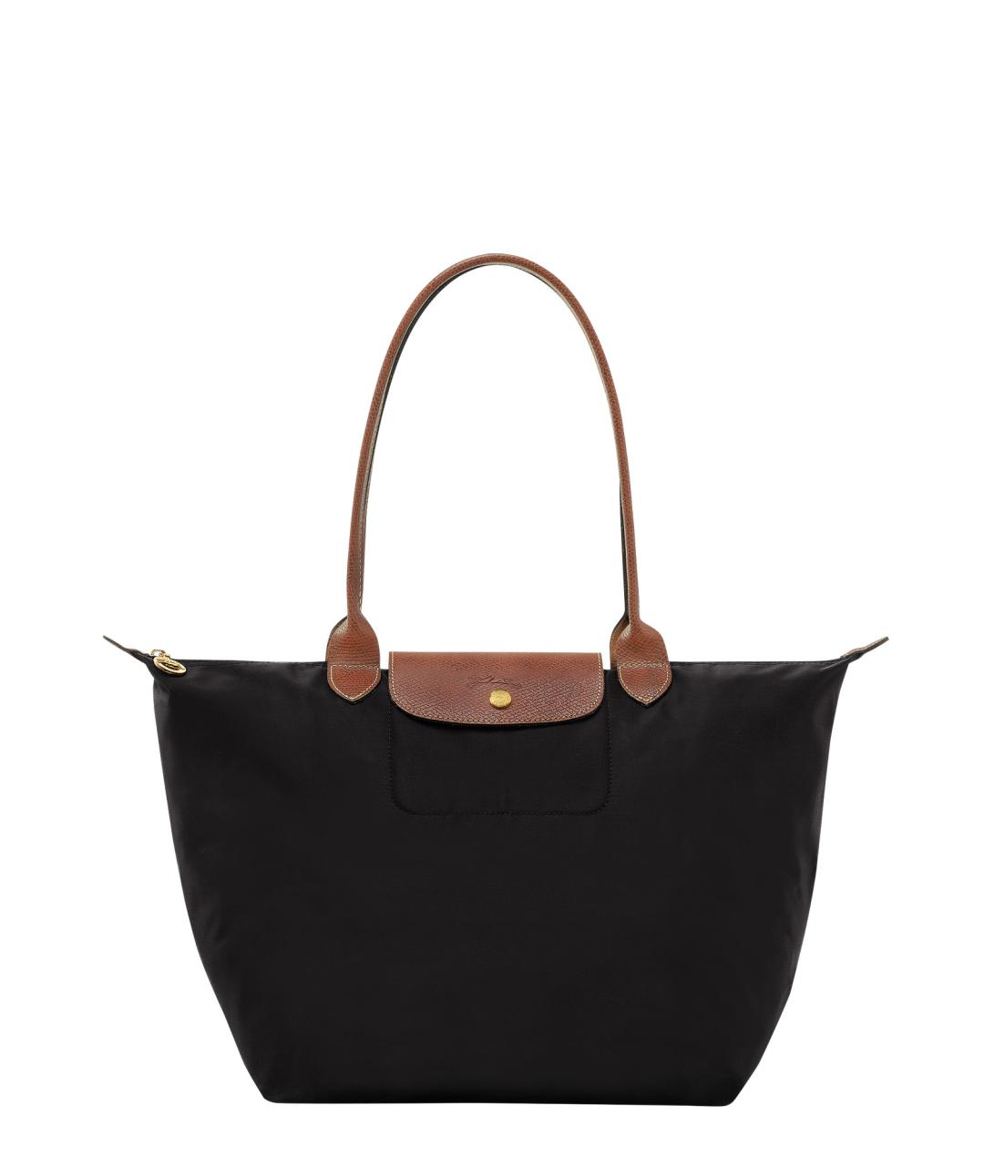 LONGCHAMP Черная синтетическая сумка тоут, фото 1